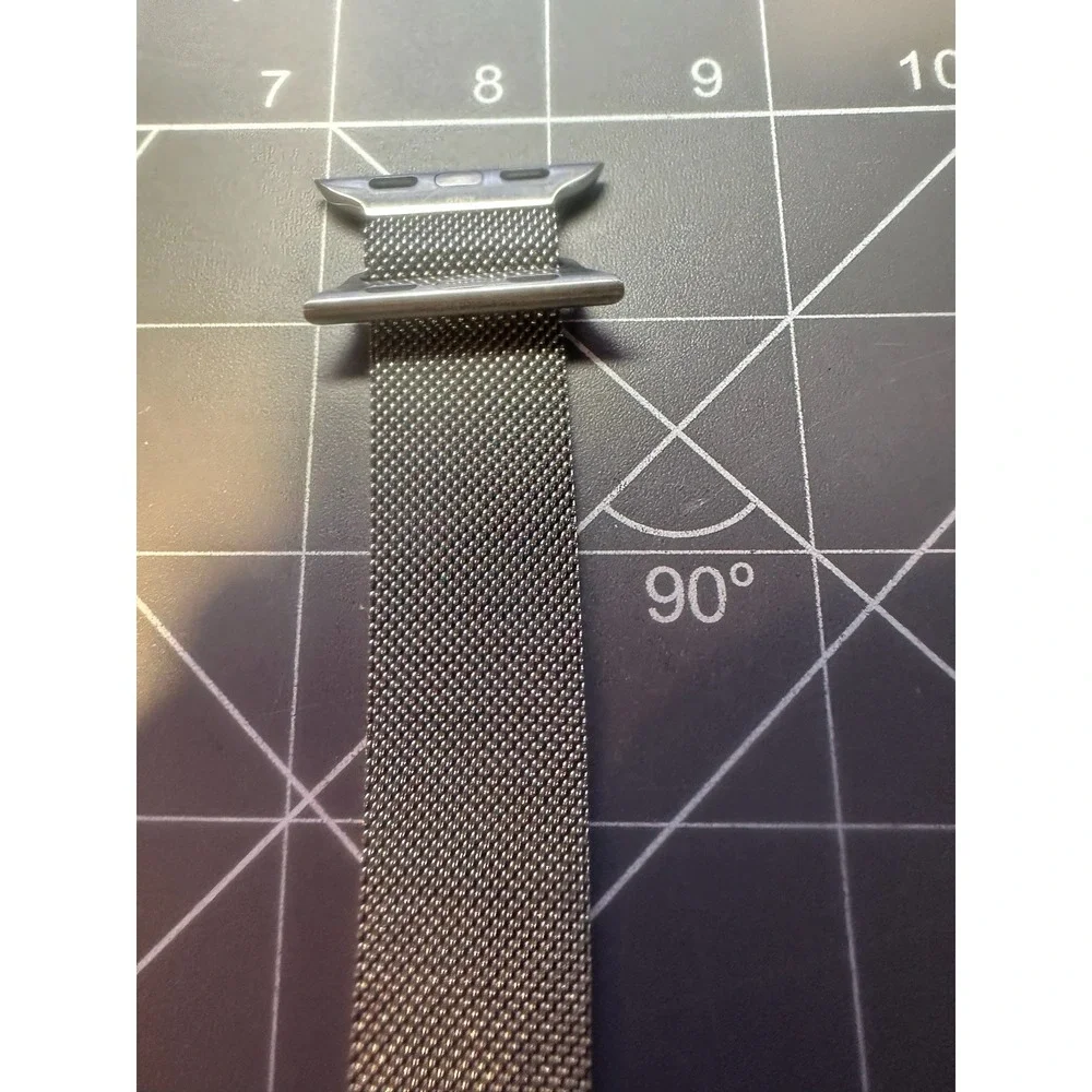 Lot Of 2! Apple Watch Metal Loop Wrist Bands For Apple Watch Black & Silver